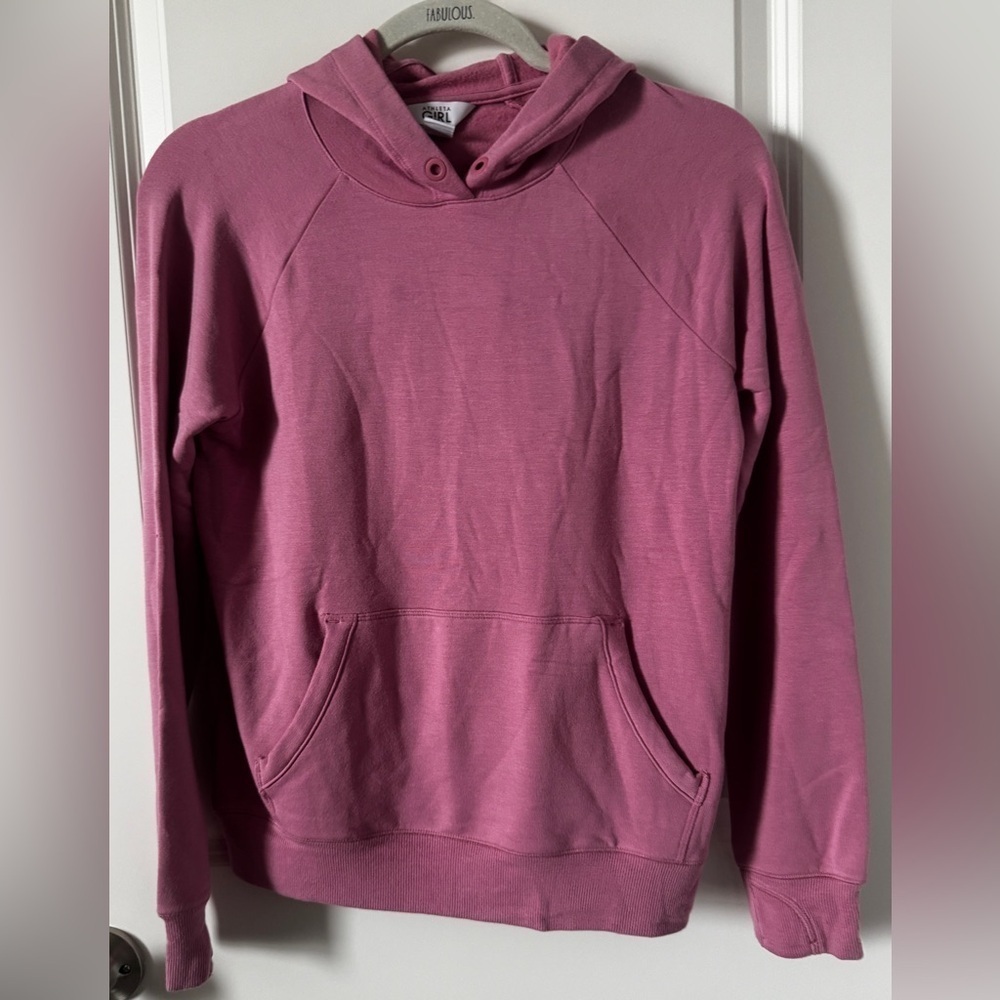 NWT Athleta Girl Size XL Mauve Colored Hooded Sweatshirt